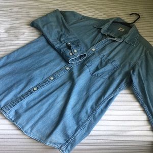 Button down denim shirt
